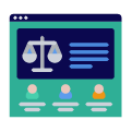 icone illustration métier juridique